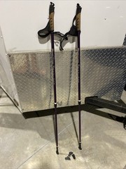 Keenfit 2-Piece Fitness Walking Poles Purple Extra Feet Tips Adjustable