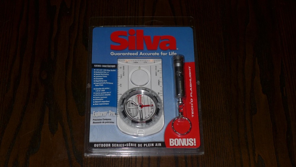 Silva Explorer Pro Compass Waterproof Tunable Housing Scale Lanyard – **READ**
