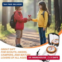 Sportneer Compass Hiking Survival, Camping Accessories Orienteering Compass with