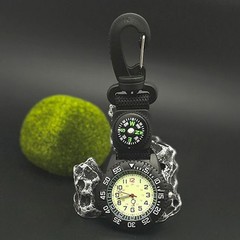 Wristwatch with for Men, Sports Watch with Carabiner, Waterproof, Glows in D…
