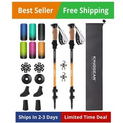 Nordic Walking Stick, TP1 Hiking Poles Retractable Lightweight 7075 Aluminum,…