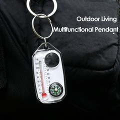 10PCS Portable Compass And Thermometer For Outdoor Adventures Easy To Use