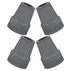4 Pcs Rubber Hiking Pole Tips Replacement Anti Crutch Tips 22 mm