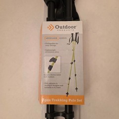APEX TREKKING POLES SET OUTDOOR PRODUCTS 2′-4.2′ EXTENDED LATCH LOCK NEW