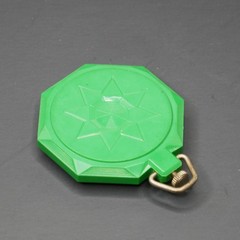 Taylor LITENITE Bakelite Plastic Pocket Compass 2″ vintage DECO RETRO GREEN!!