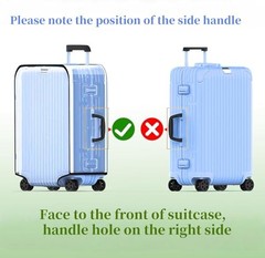 Luggage Cover Clear PVC Suitcase Covers for Luggage Thick Transparent
