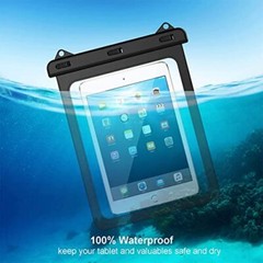Universal iPad Waterproof Case, Waterproof Dry Bag Tablets up to 12.9 inch