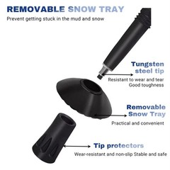 Trekking Pole Hiking Walking Stick Anti-shock Adjustable, Buy 2 And Save More