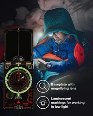 MC-2 Adventure Compass: Durable Design with Lanyard for On-the-Go Navigation