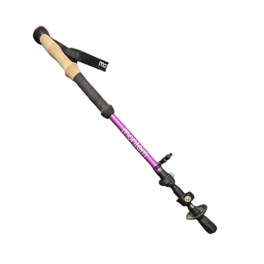 ​Montem Ultra Strong Trekking Pole Purple – Cork Grip & Flip Lock Hiking Stick