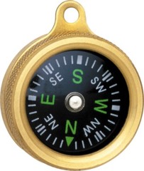 Marbles Pocket Compass Brass Construction 1″ Diameter ##MR1147