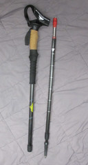 Cascade Mountain Tech Trekking Pole Carbon Fiber Monopod Walking Hiking pack