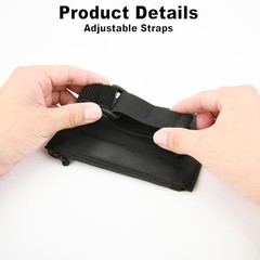 Registration & Insurance Card Document Holder for Visor, Carrying Case Black