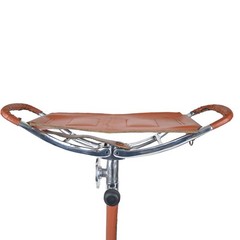 Outdoor Shooting Stick Spectator Adjustable Leather Walking Stick Fishing Stool