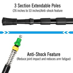 Trekking Poles Collapsible Hiking Poles, Aluminum 7075 Walking Poles Sticks w…