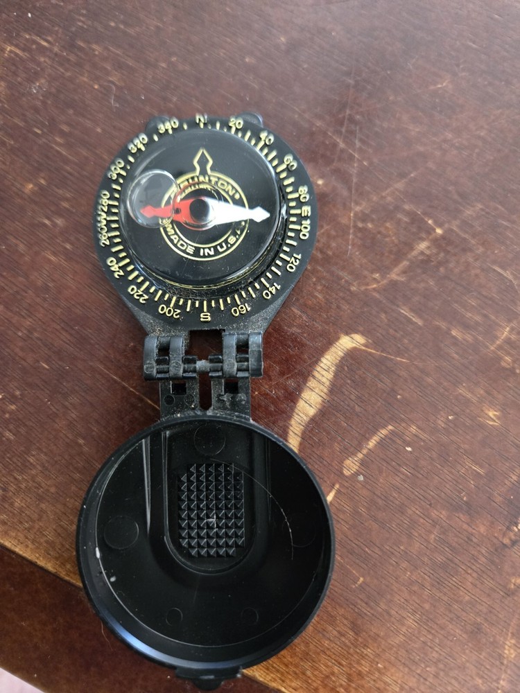 Vintage Brunson Pocket Compass Made In The USA Used