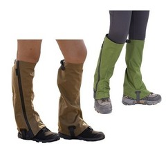 Lightweight Outdoor Hiking Gaiters With Reverse Zipper Design For Safety