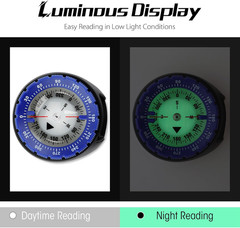 Professional Waterproof Dive Compass with TPU Band for Outdoor Activities