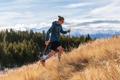 LEKI Ultratrail FX ONE superlite trail run carbon poles shark frame strap 115 cm