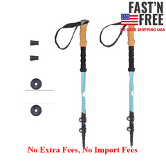 Carbon Fiber Trekking Poles, Adjustable Quick Lock, Cork Grip,Lightweight,2 Pack