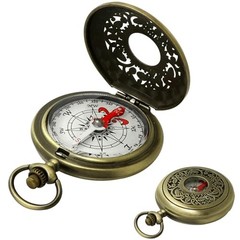 Antique Brass Compass – Waterproof Survival Compass for Hiking & Camping,