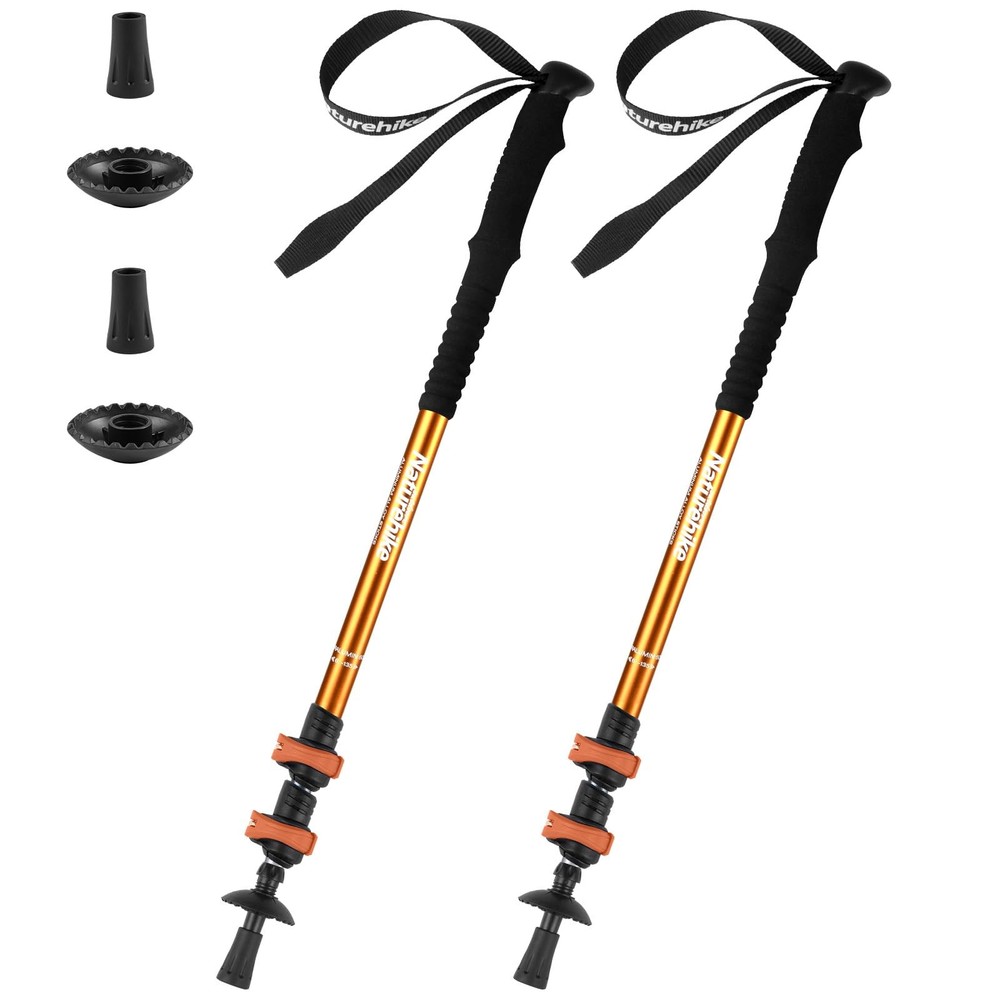 Collapsible Trekking Poles, Adjustable Lightweight Aluminum Hiking Poles, Sho…