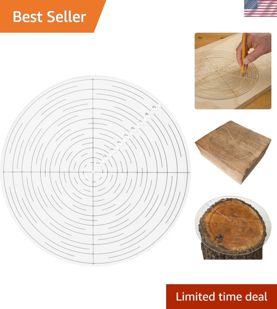Precision 10″ Center Finder for Woodturning and DIY Projects – Easy to Use
