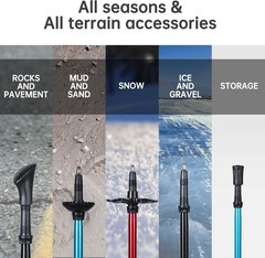 Trekking Poles – Aluminum 7075 Adjustable Walking Sticks with Quick Locks, Ex…