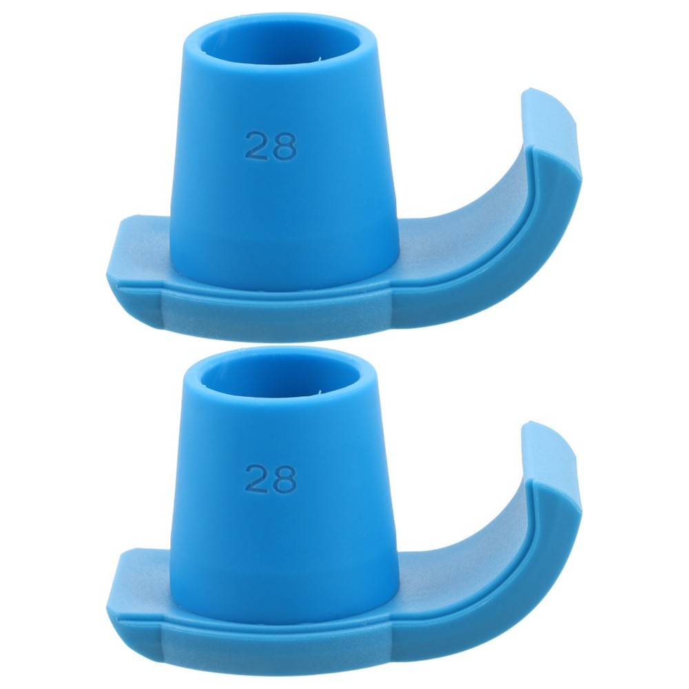 2Pcs Easy Install Walker Ski Glides Blue Wear Resistant Walker Replacement Pads