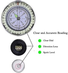 Waterproof Multipurpose Survival Camping Hiking Compass Geological Digital Comp