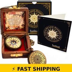 Trust in The Lord Compass with Box – Proverbs 3:5-6 Gift