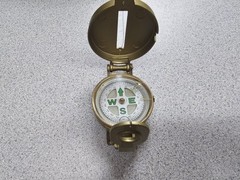 Vintage Engineer Lensatic Compass Camping Hiking Military Outdoors