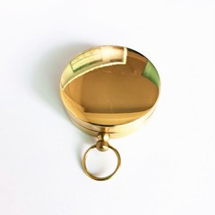 Luminous Pocket Brass Watch Style Military Army Compass Outdoor Camping Keychain