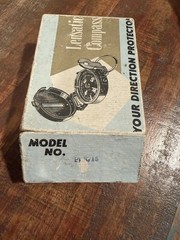 Vintage ~ Lensatic Engineer Compass ~ Original Box / Storage Pouch / Directions