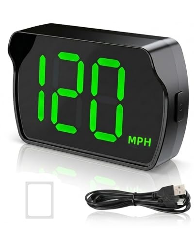 Velocimetro digital GPS para auto MPH HUD universal con pantalla LED grande