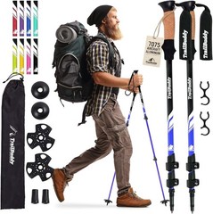 Trekking Poles – Lightweight 7075 Aluminum Hiking Poles for Women, Men & Seni…