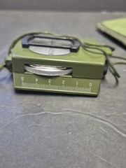 Compass Military Lensatic Sighting Camping w/ Carrying Bag Waterproof