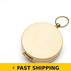 JSD Gold Metal Pocket Compass – Compact and Accurate