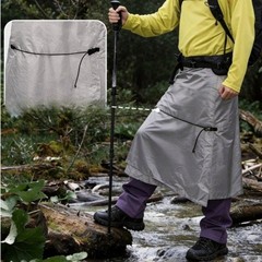 Waterproof Rain Skirt Breathable Semi-Open Design for Hiking Camping Travel