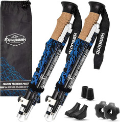 Hiking Poles Collapsible Lightweight & Adjustable – Quick Lock Foldable Trekking