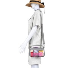 Clear Bag for Stadium Events Clear Purse Stadium Bag Satchel Small Grey Clear