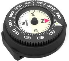 Mini Button Map Compass with Turnable Bezel for Watchband Every Day Carry NEW