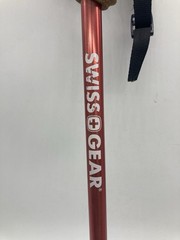 1 Swissgear 135cm Adjustable Walking Stick Pole Anti-shock And Ergonimic Handle