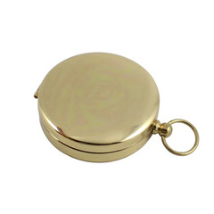 High Quality Camping Hiking Pocket Brass Golden Compass Portable Compass Navigat