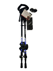 Hiking Poles, Youth Size, Entends 24″ to 40″ Blue Aluminum, Snow & Dirt + NEW !