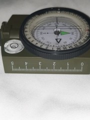 Compass Military Lensatic Sighting Camping w/ Carrying Bag Waterproof