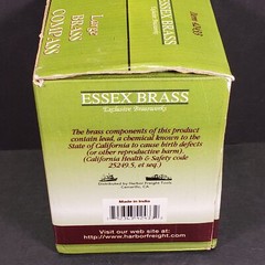 Essex Brass Compass Model 42433 Mirror Sine Chart 3″ W/Original Box *READ*