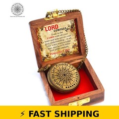 Trust in The Lord Compass with Box – Proverbs 3:5-6 Gift