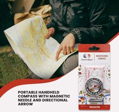 Handheld Compass with Liquid-Filled Needle – Navigate with Confidence