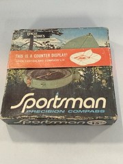Vintage UNCLE MIKE’S PRECISION COMPASS W Original Box Counter Display Tag Insert